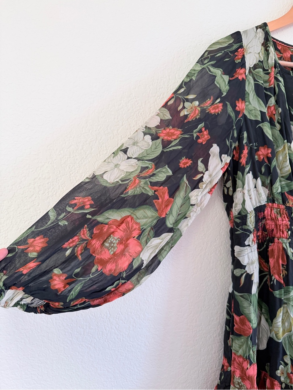 Anthropologie Somerset dress in Black Floral size small - Picture 6 of 15